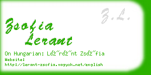 zsofia lerant business card